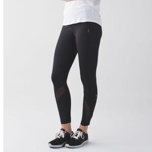 Lululemon Black Inspire Tight II Leggings-Size 6-  25" inseam